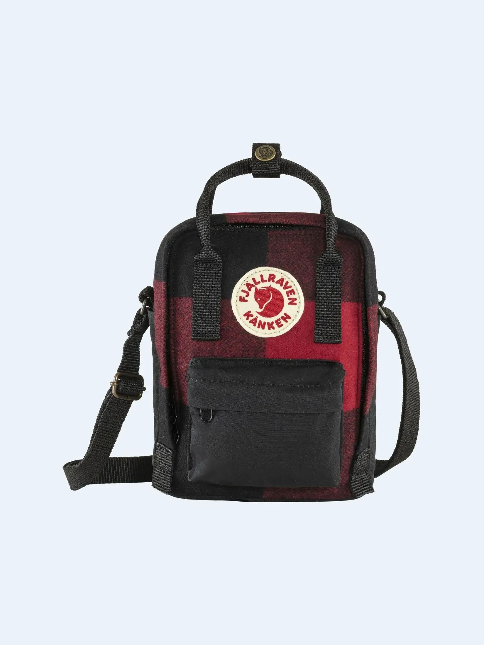 mochila_kanken_rewool_sling_rojo_negro_frontal